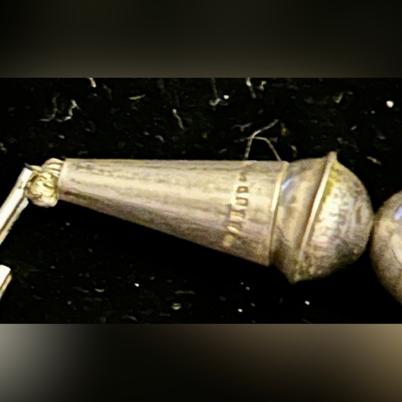 Pretty & dainty Sleeping Beauty Squash Blossom! Vintage Sterling and turquoise - Picture 4 of 12